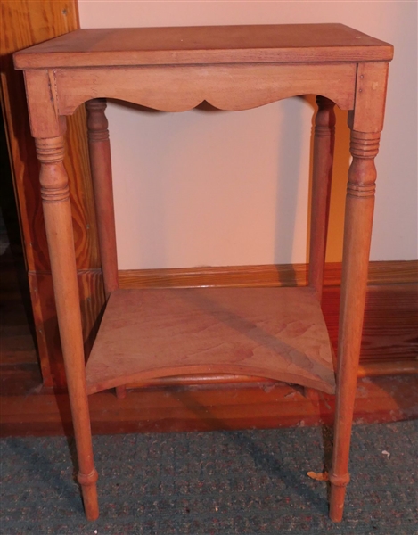 Light Wood Occasional Table - Measures 28" Tall 16" by 13"