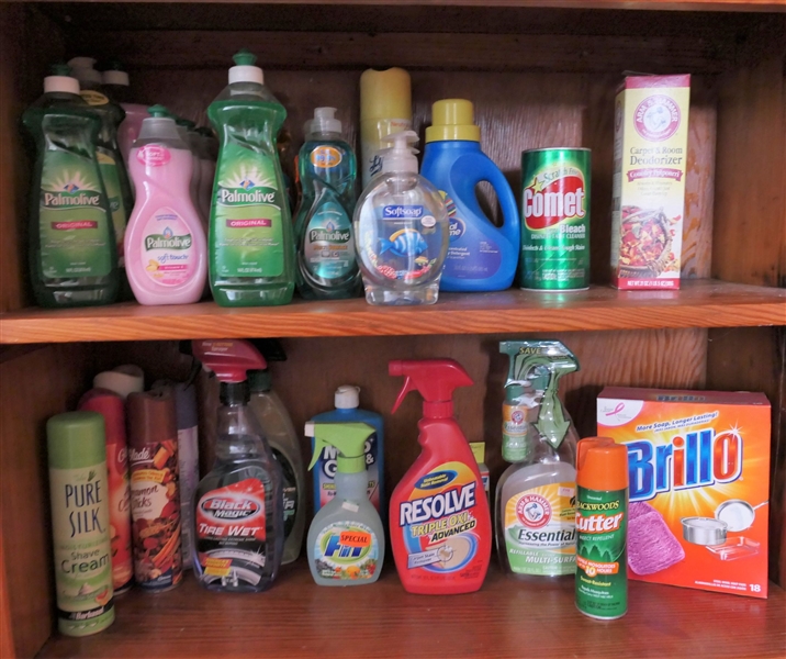 Lot of Brand NEW Dish Detergents, Hand Soaps, Cleaning Products, Air Fresheners