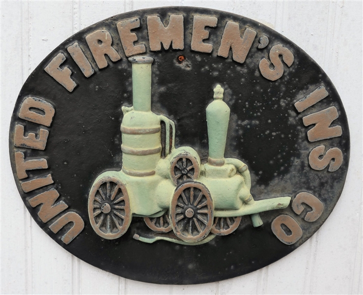 Iron Firemans Plaque - Measures 11" by 9" 