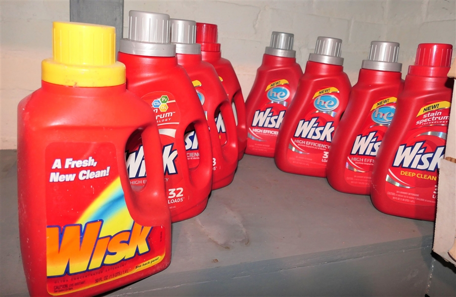 8 Brand New Bottles of Whisk Laundry Detergent