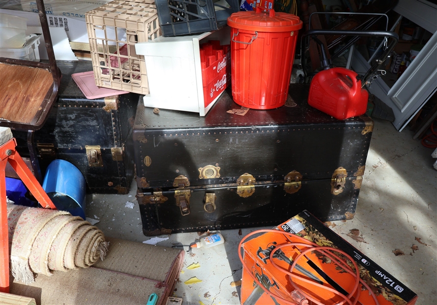 Steamer Trunks, Gas Cans, Cords, Coke Crates, and More
