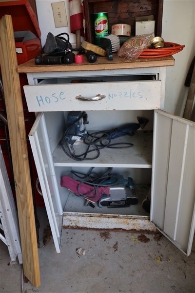 Kitchen Cabinet with Hand Tools - Sanders