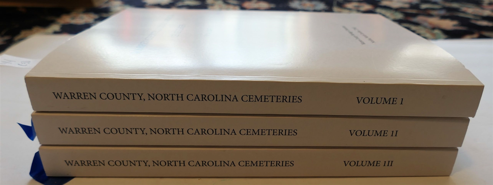 Warren County, North Carolina Cemeteries Volumes I-III - Published by the Warren County Heritage Committee - Norlina, North Carolina 2011 - Paperbound