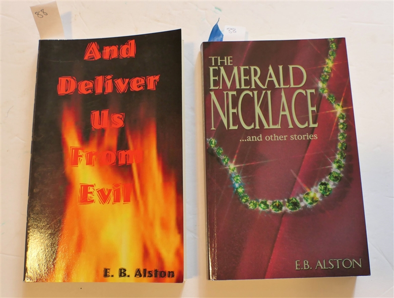 And Deliver Us From Evil and "The Emerald Necklace and Other Stories" - Both Paperbound First Editions by E.B. Alston - Emerald Necklace Is Author Signed