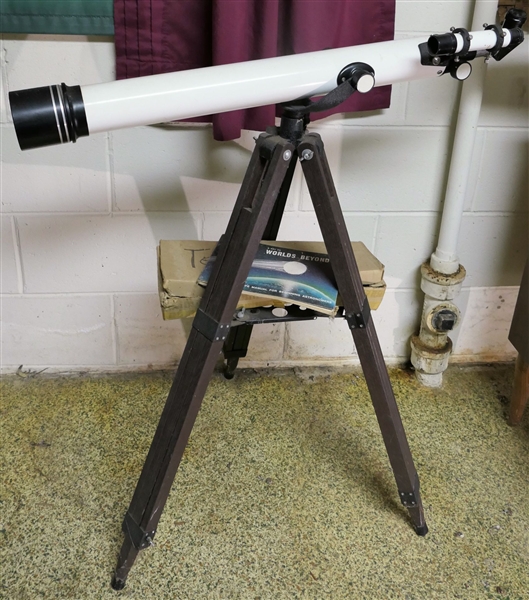 Bushnell Sky Chief I - Telescope on Tripod Stand and Original Manual 