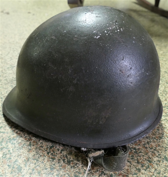 WWII Military Helmet with CAPAC D32 Liner - Original  Strap 