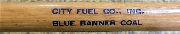 City Fuel Co. - Blue Banner Coal - Henderson, NC - Walking Cane - Measuring 38 1/2" tall