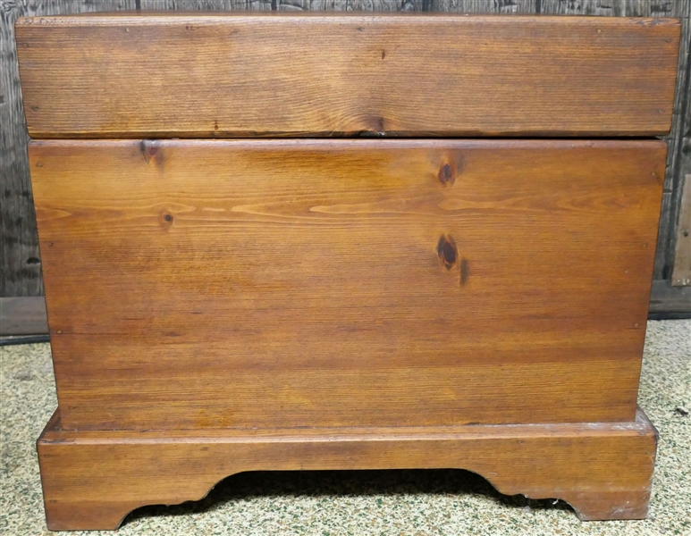 Nice Pine Lift Top Chest - Measures 19" tall 22" by 16"