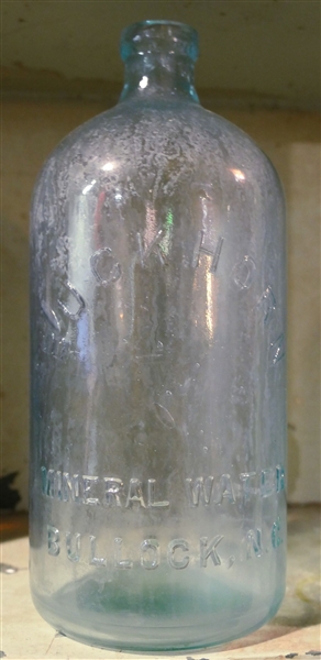 Buckhorn Mineral Water - Bullock, NC Half Gallon Water Bottle - Measures 10" tall 