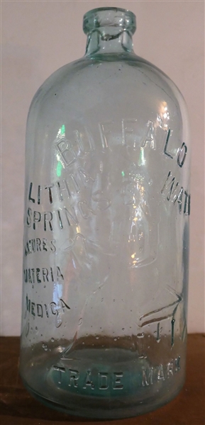 Buffalo Lithia Springs Half Gallon Water Bottle - Natures Materia Medica - Bottle Measures 10 1/2" tall 
