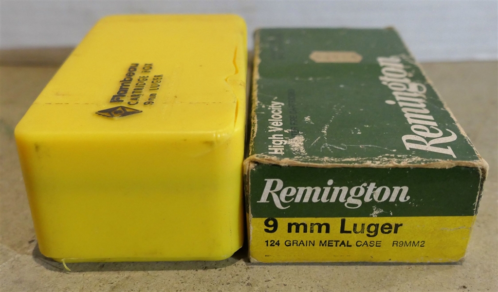 1 Box of Remington 9mm Luger Bullets and 9 mm Rifle Bullets? 