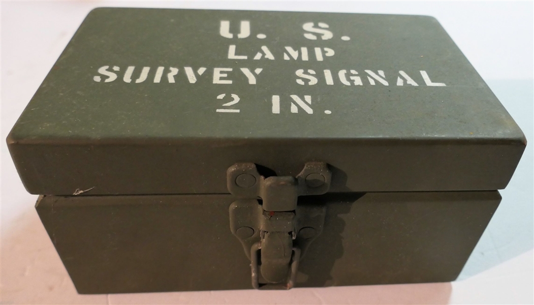 US Lamp Survey Signal - 2 IN - In Box with Spare Bulbs and Instructions - Box Measures 4" tall 7 1/2" by 4 1/2" 