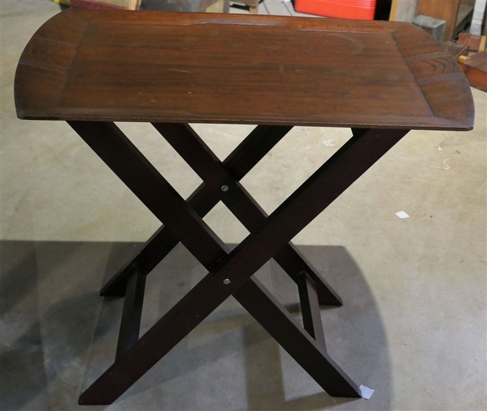 Folding Tray Table - Removable Tray - Table Measures 24" tall 26" by 16"