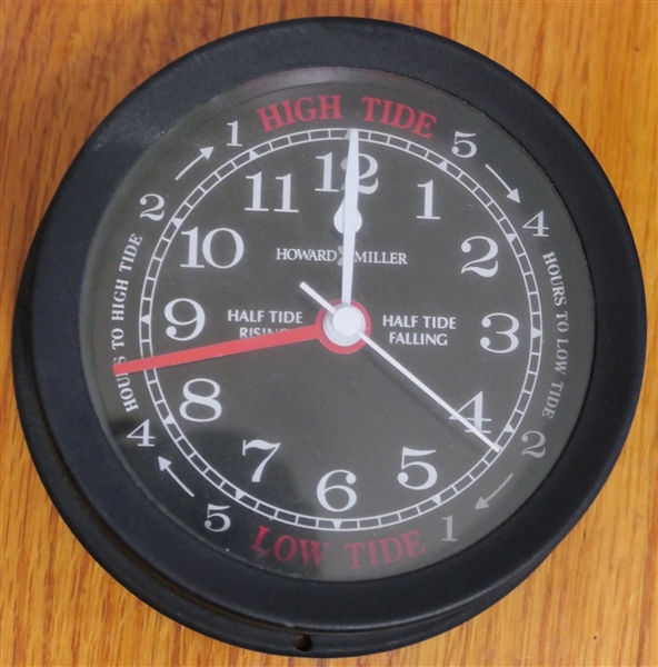 Howard Miller Model NO. 625134 - Tide Clock -Quartz Movement - Measures 5" Across