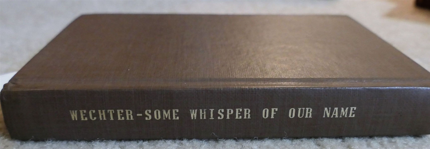 Some Whisper of Our Name? by Nell Wise Wechter - 1975 Times Printing Company - Hardcover First Edition 