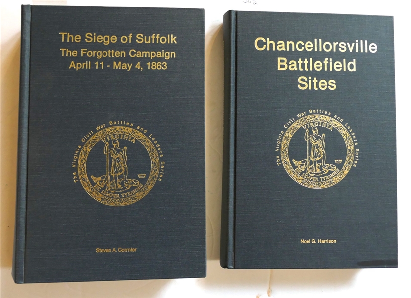 The Siege of Suffolk The Forgotten Campaign by Steven A. Cormier Author Signed and Numbered 951 of 1000 First Edition and "Chancellorsville Battlefield Sites" by Noel G. Harrison Author Signed...