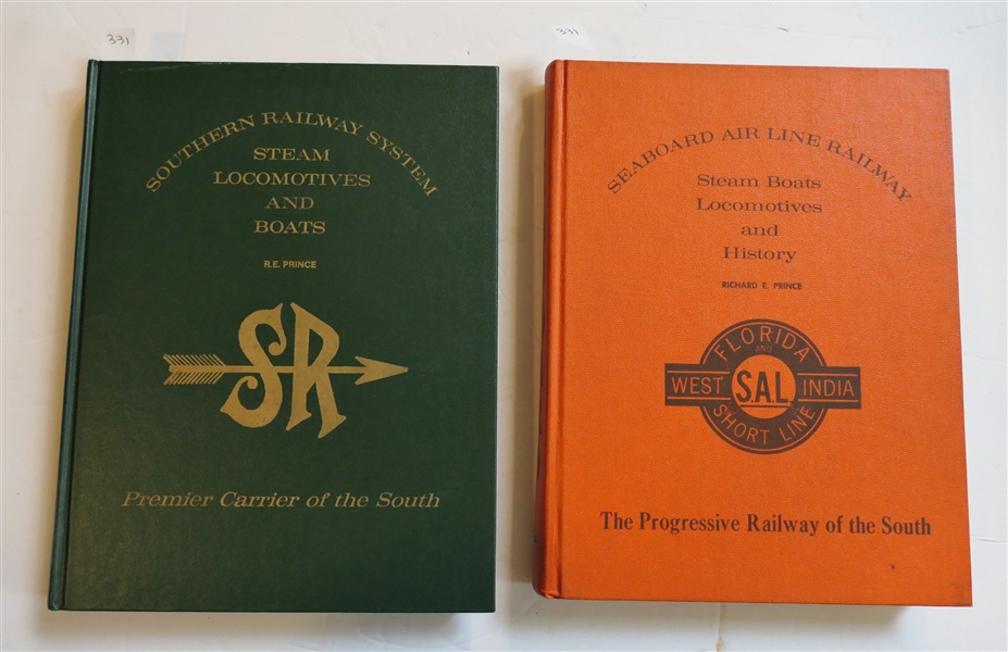 Southern Railway System Steam Locomotives and Boats by R.E. Prince - Hardcover Book Corrected 2nd Printing 1983 and "Seaboard Air Line Railway Steam Boats Locomotives and History" by Richard E....