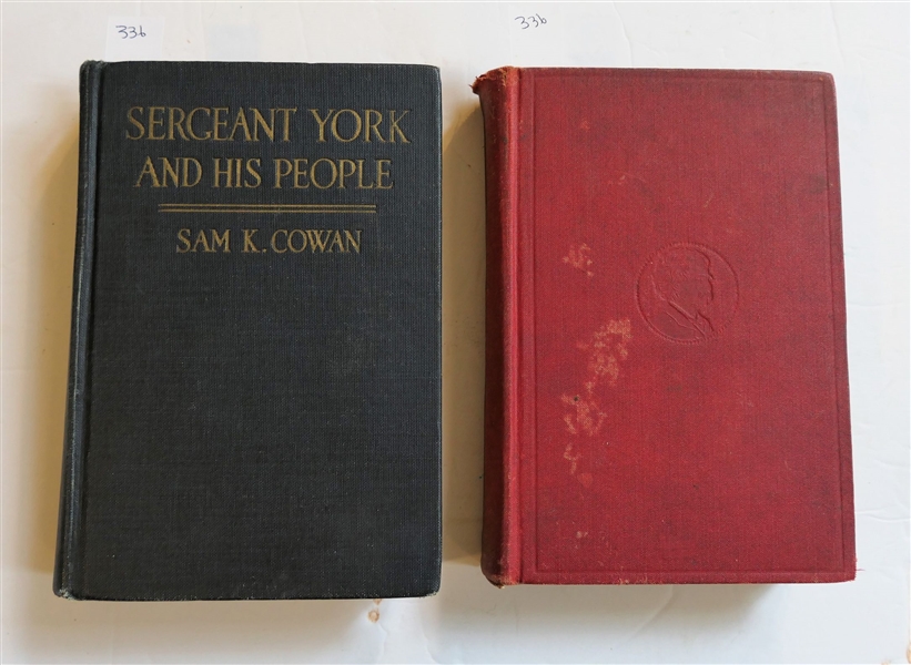 Sergeant York and His People by Sam K. Cowan - Author Signed 1922 First Edition and "Following The Equator" by Mark Twain - Cover Has Separated From Spine
