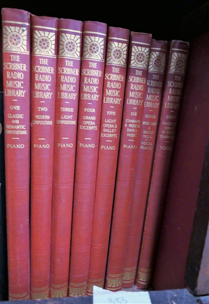 8 Volumes of "The Scribner Radio Music Library" - Piano and Vocal
