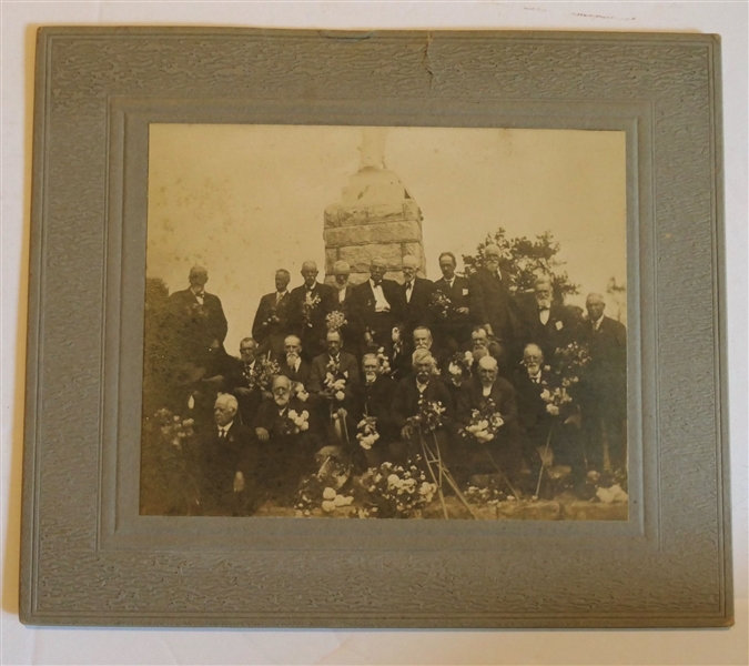 Photograph of Warren County Confederate Veterans at the Dedication of The Confederate Monument at the Cemetery on August 27, 1903 - Identified and Numbered on Reverse of Photo - Image Measures 3...