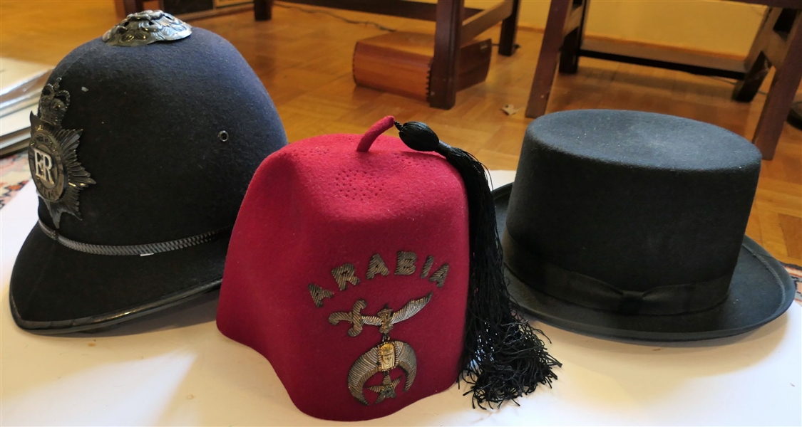 Bedfordshire London Hat, Shriners Hat, and Formally Yours Top Hat