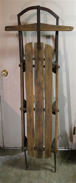 Wood Snow Sled - Measures 60" Long