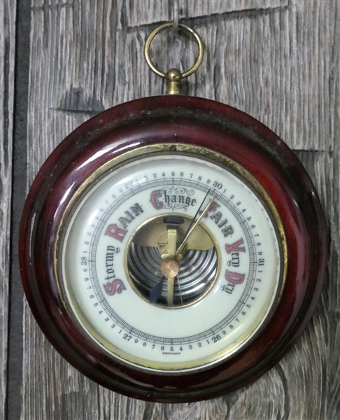 German Barometer  - Measures 5 1/2" Across