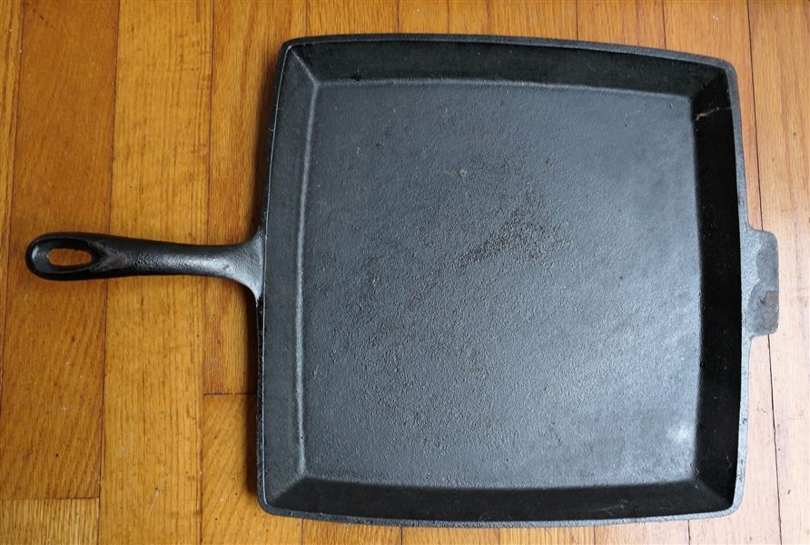 Made in USA Cast Iron "Breakfast Griddle" No. 11BG - 11 1/4" - Clean 