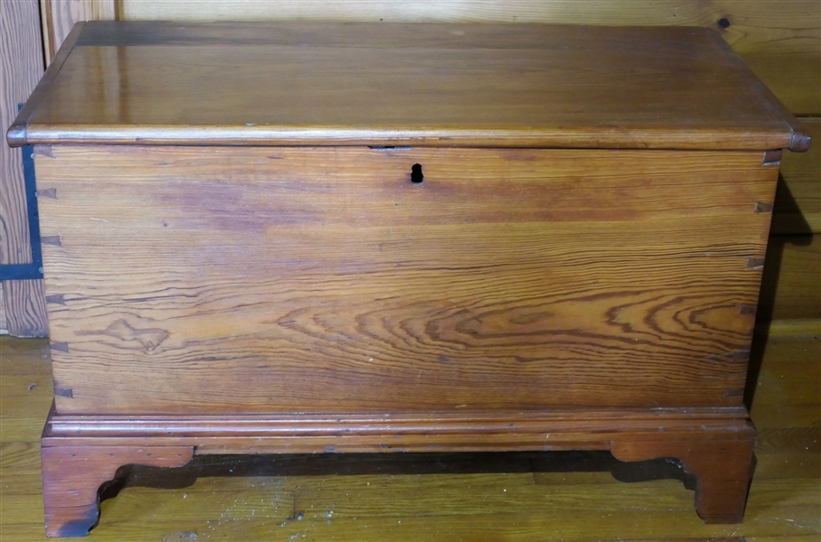 Pine Dovetailed Blanket Chest - Dovetailed Case - Measures 19 1/2" tall 32" by 15 1/2" 