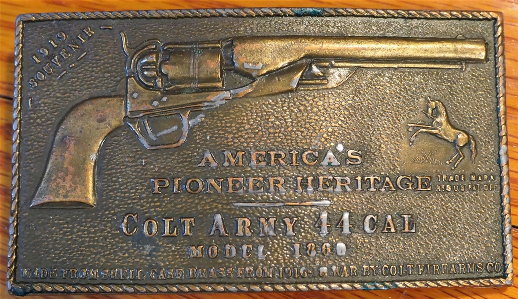Americas Heritage - Colt Army 44 Cal - Model 1860 - Belt Buckle 