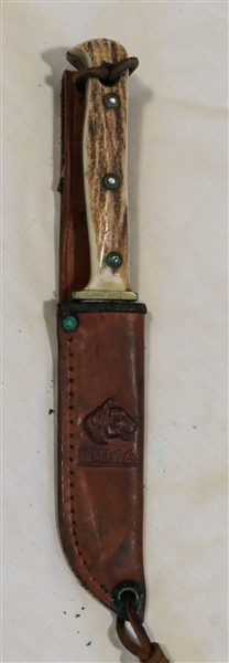 Puma "Hunters Pal" Knife in Leather Puma Sheath -Knife Number 84607 Knife Measures 8" Long  - Made in Germany