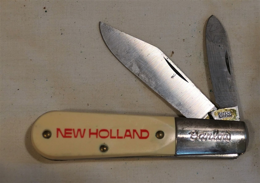 Barlow "New Holland" 2 Blade Pocket Knife - Measures 3 1/2" Long