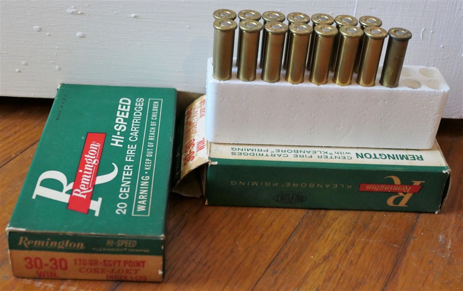 1 Full Box and 1 Partial Box of Remington 30-30 Win 170 GR. Soft Point