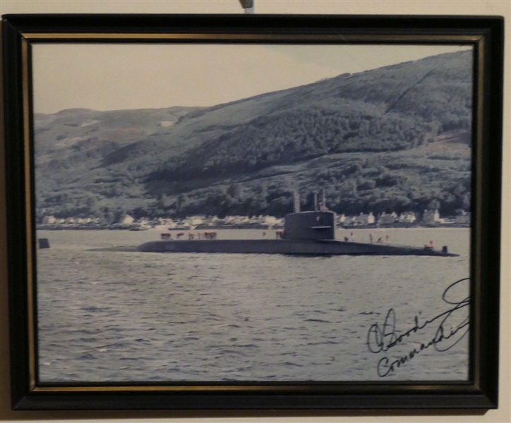 Photograph of a  Submarine Signed by The Commander - Photo Measures 8" by 10" 