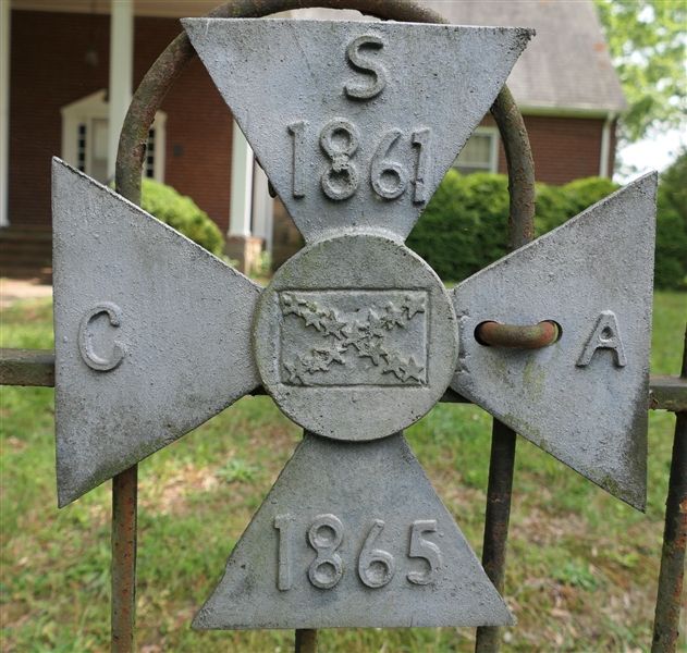 CSA 1861-1865 Iron Cross Marker - Measuring 12" by 12"