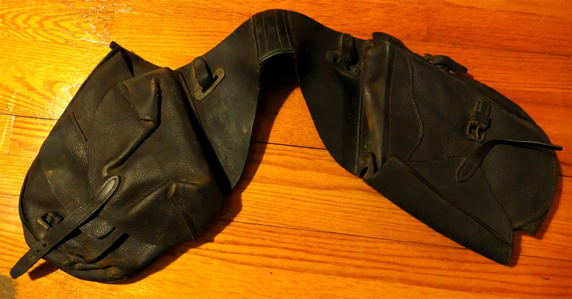 Rock Island Arsenal 1916 Leather Saddle Bags - WWI 
