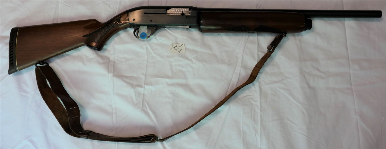 High Standard Police Shotgun 20-5 - 20 Gauge Automatic Pump Shotgun - With Leather Sling