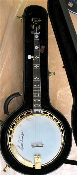 Gibson Earl Scruggs "Masterton" 5 String Banjo - Autographed Skin - Mother of Pearl Inlaid Neck - In "The Gibson" Locking Case 