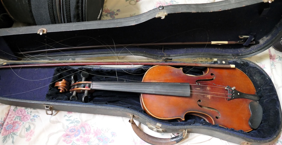 Antonius Stradivarius Crimsonness - Violin - Made in Germany - With 2 Bows - In Case