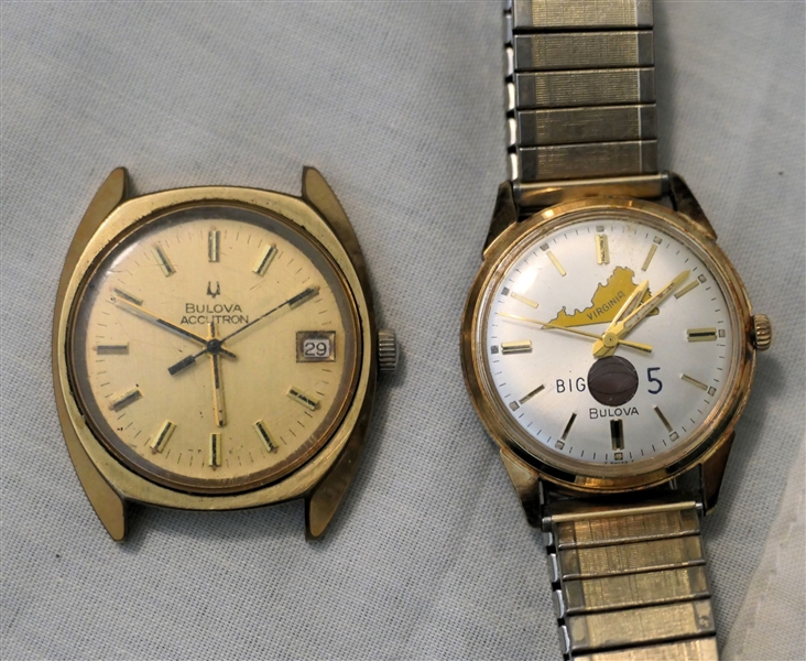 Bulova Accutron Wrist Watch with Date and Bulova "Virginia Big 5" Basketball Watch - M8