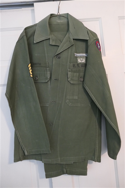 WWII US Army Paratrooper Uniform with Original Patches
