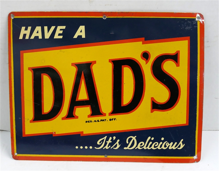 "Have A Dads … Its Delicious" Metal Sign - Measuring 7" by 9" 