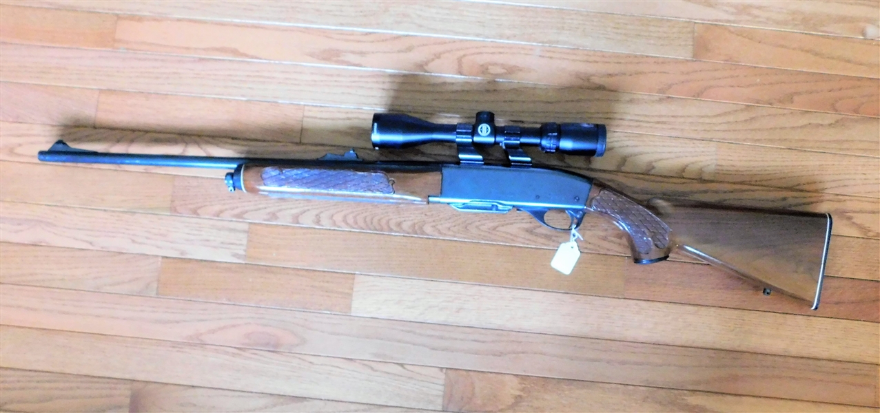 Remington Woodsmaster Model 742 -   30-06 Sprig. Rifle - Engraved Stock and Forearm - with Bushnell Banner Scope - Dusk to Dawn Optics