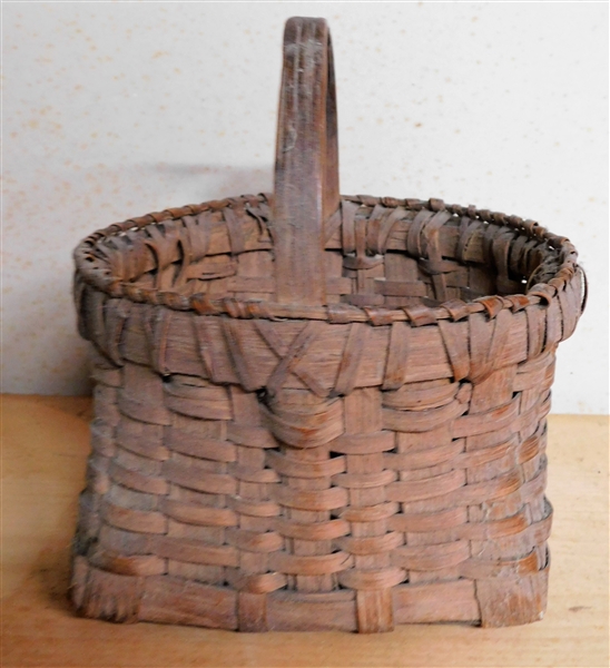 Square Caswell County Oak Split Basket - 4" tall 6 1/2" by 7"