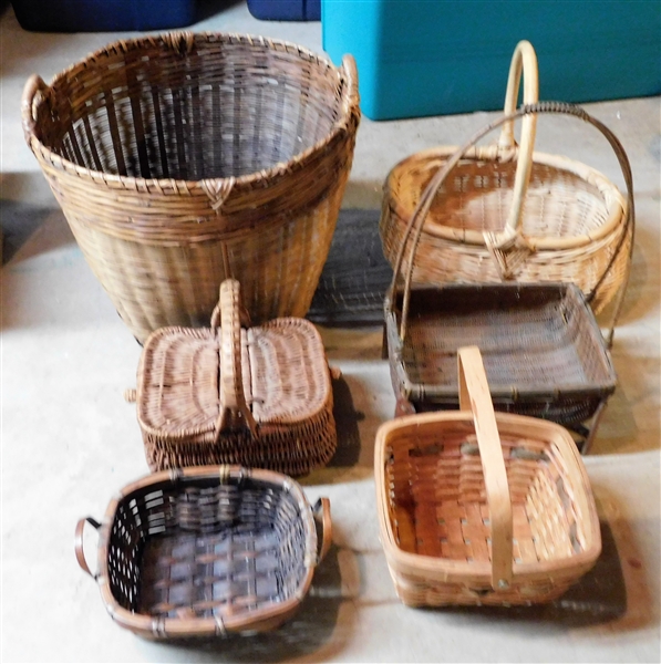 Lot of 6 Baskets 