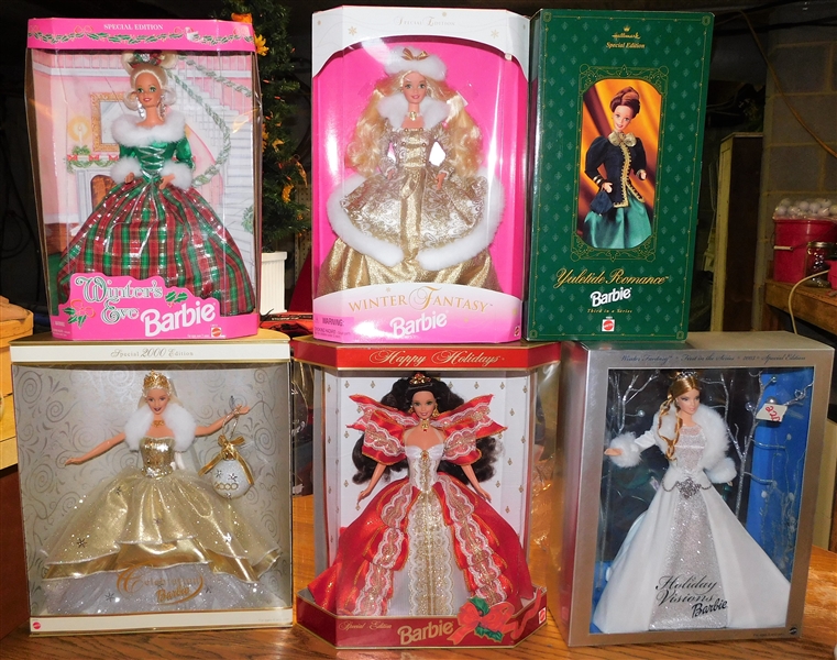 6 Special Edition Holiday and Winter Barbies 