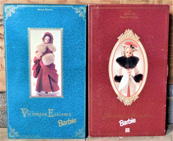 2 Victorian Elegance Barbies - Special Edition 