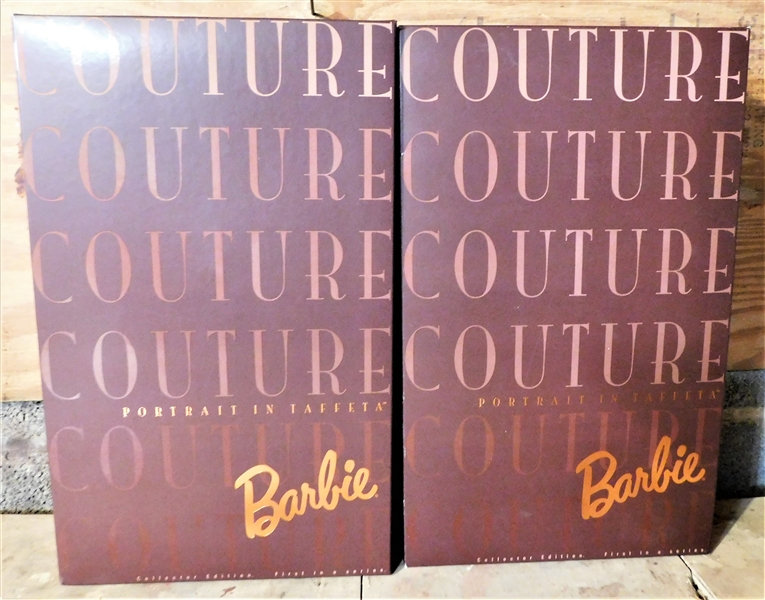 2 Barbie Couture "Portrait in Taffeta" Dolls 