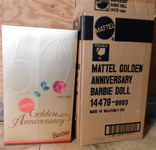 Mattel Golden Anniversary Barbie - 1945 - 1995 New in Packaging with Original Outer Box