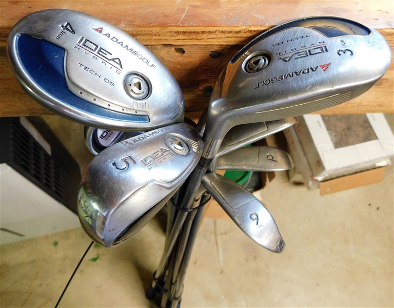 8 Idea Hybrid by Adams Golf Club - 3,4,5,6,7,8,9, and Putter